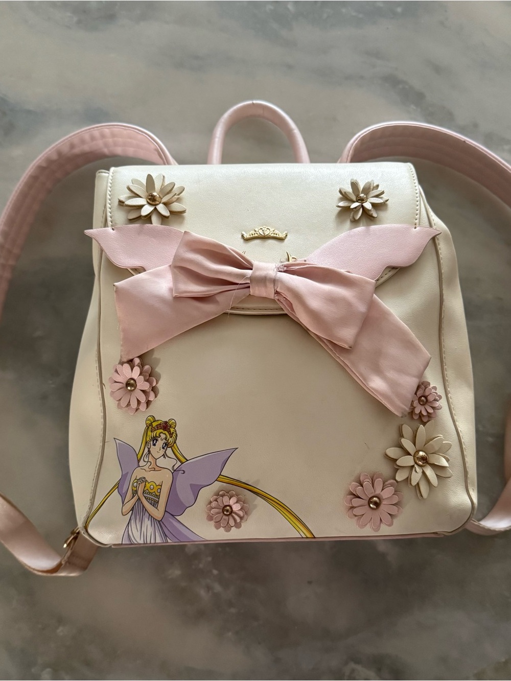 BoxLunch Exclusive Sailor Moon Neo Queen Serenity Floral Ribbon Backpack